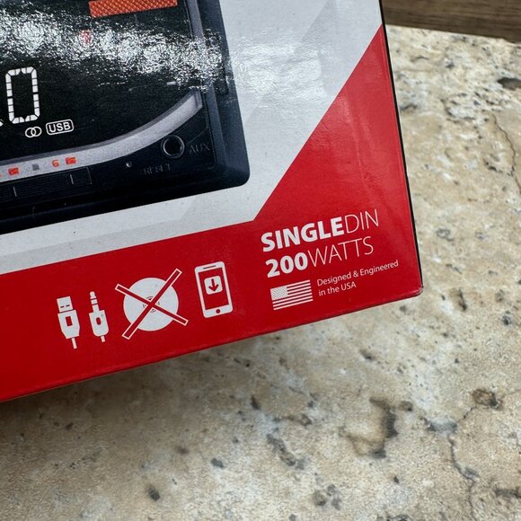 Dual Car Stereo Head Unit XD18BT Single DIN 200 Watts Bluetooth, USB NIB - Picture 8 of 12